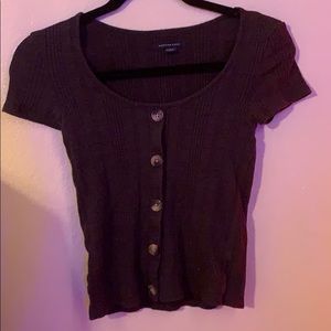 dark grey shirt